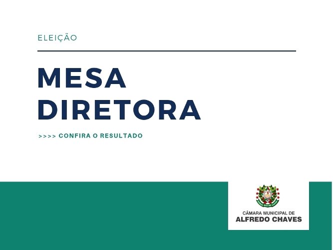 Câmara de Alfredo Chaves reelege presidente e define nova Mesa Diretora para o biênio 2019-2020