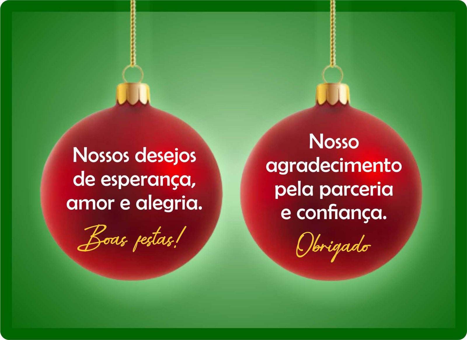 Mensagem de Natal e Ano Novo